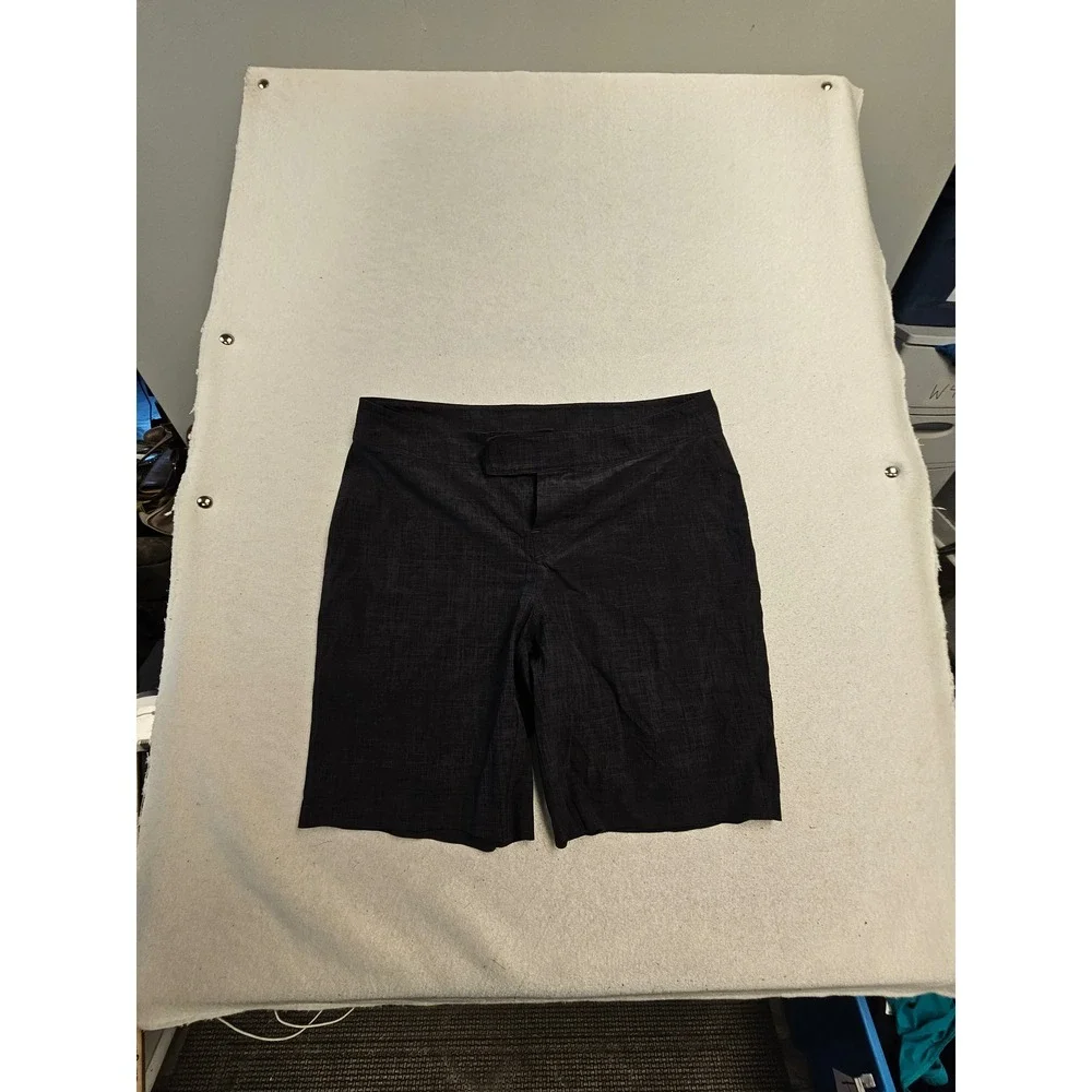 Lululemon Mens Commission Board Shorts Charcoal Grey Crosshatch Size 36 LM7431S‎